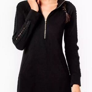 Lilly Pulitzer Skipper dress- Black Long Sleeve Dress